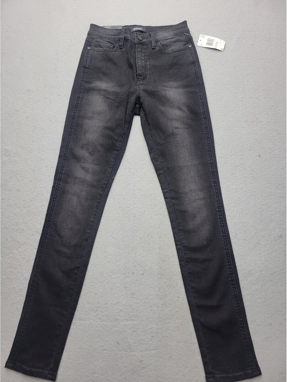 Buffalo David Bitton Womens Jeans Size 25 Black Skinny Medium Wash Cotton Blend